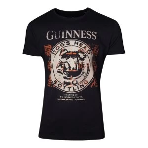 Guinness - Dog'S Head Bottling Mens Small T-Shirt - Black