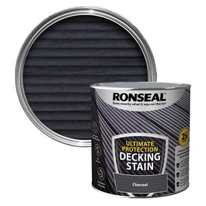 Ronseal Ultimate protection Charcoal Matt Decking Wood stain 2.5L
