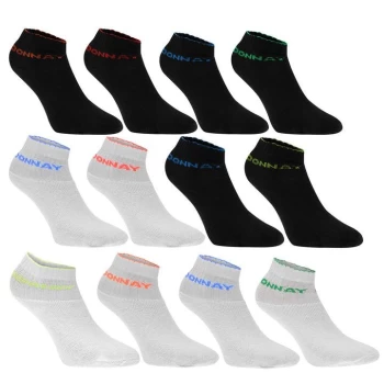 Donnay Quarter Socks 12 Pack Junior - Bright Asst