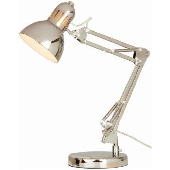 The Lighting and Interiors Group Adjustable Pixar Desk Lamp - Chrome