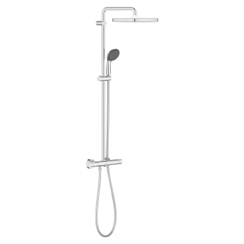 Chrome Thermostatic Mixer Shower System - Grohe Vitalio Start