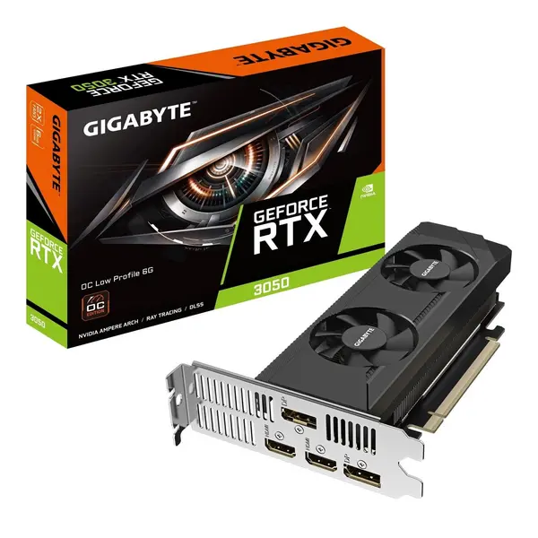 Gigabyte Gigabyte Nvidia GeForce RTX 3050 OC 6GB Low Profile Dual Fan Graphics Card GRGIG-N3050OC6