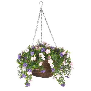 Smart Garden Artificial Petunia Hanging Basket - 30cm