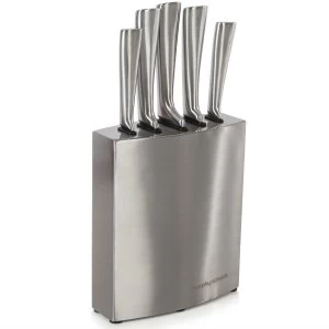 Morphy Richards Accents 5 Piece Knife Block - Stainless Steel