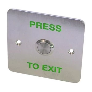 ASEC EBSS02 Stainless Steel - 1 Gang Exit Button