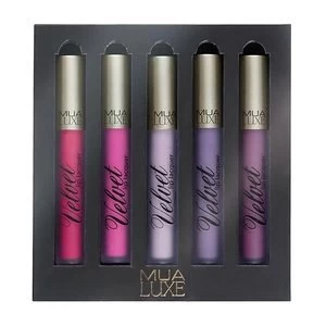 MUA Luxe 5pc Lip Lacquer - No Shrinking Violet Multi