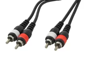 2 x RCA To 2 x RCA Leads 1M