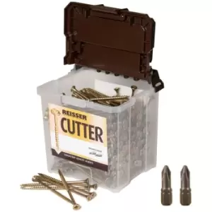 Reisser - 5 x 40mm Cutter Wood Screws - Tub of 725 - Yellow
