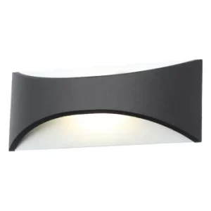 Zinc LED Wall Light Up and Down 12W Cool White STROUD Black