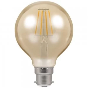 Crompton LED Globe G80 BC B22 Filament Antique 5W Dimmable - Extra Warm White