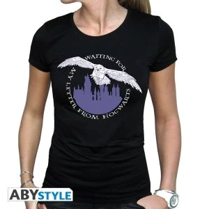 Harry Potter - Hedwig Women'S Medium T-Shirt - Black