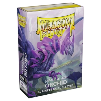 Dragon Shield Japanese Size Dual Matte Card Sleeves - Orchid (60ct)