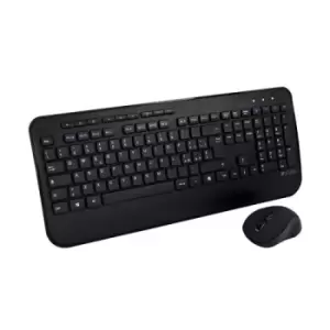 V7 CKW300IT Full Size/Palm Rest Italian QWERTY - Black Professional Wireless Keyboard and Mouse Combo IT Multimedia Keyboard 6-button mouse