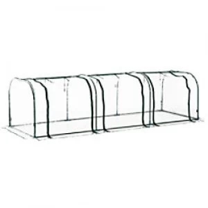 OutSunny Tunnel Greenhouse Outdoors Waterproof Dari Green, Transparent 1000 mm x 3000 mm x 800 mm