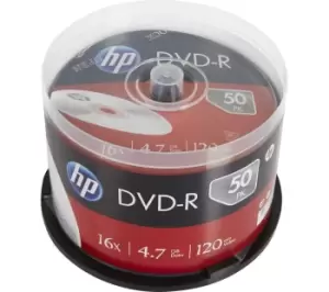 HP 16x Speed DVD-R Blank DVDs - Pack of 50