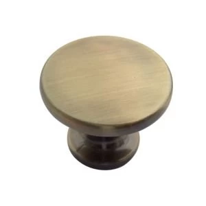 BQ Brushed Gold effect Round Internal Knob Cabinet knob D37.1 mm