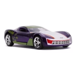 DC COMICS Batman Hollywood Rides The Joker 2009 Chevy Corvette Stingray Sports Car Die-cast Vehicle, 8 Years or Above, Scale...