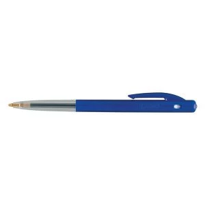 Bic M10 clic Retractable Ballpoint Pen 1.0mm Tip 0.4mm Line Blue Pack of 50