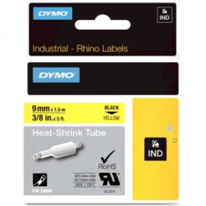 Dymo 18054 Black on Yellow Label Tape 9mm x 1.5m