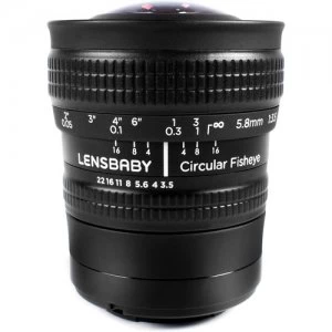 Lensbaby Circular Fisheye 5.8mm Lens for Fuji X