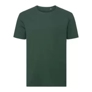 Russell Mens Authentic Pure Organic T-Shirt (M) (Bottle Green)