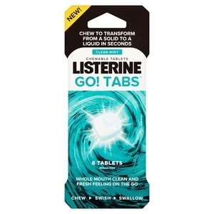 Listerine Go Tabs Chewable Mouthwash Tablets 16 pack