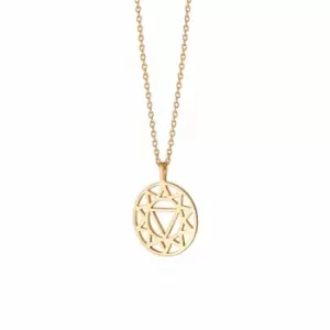 Daisy London Jewellery 18ct Gold Plated Sterling Silver Solar Plexus Chakra Necklace 18Ct Gold Plate