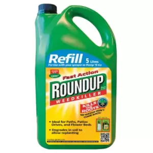Roundup Fast Action Refill Weed Killer 5L