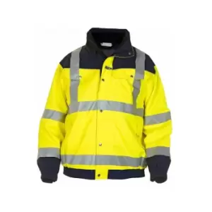 Furth hivis sns pilot jacket two tone yellow/navy xxl - Hydrowear