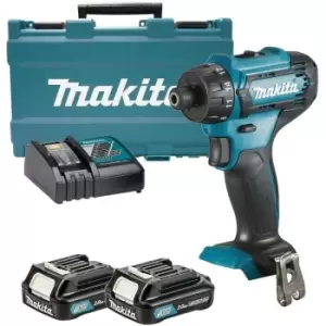 DF033DWAE 12V cxt Drill Driver with 2x 2.0Ah Batteries, Charger & Case - n/a - Makita