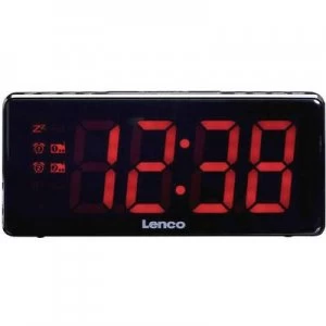 Lenco CR-30BL Radio alarm clock FM Black