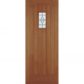 Cottage External Glazed Unfinished Hardwood 1 Lite Door - 762 x 1981mm
