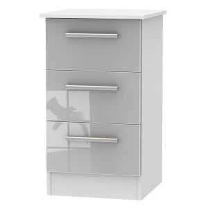 Goodland 3-Drawer Cabinet - Grey