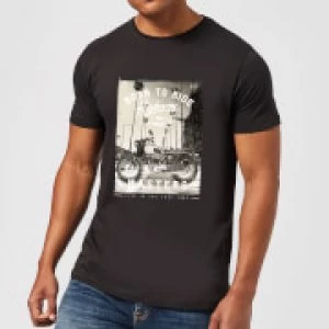 Born To Ride Mens T-Shirt - Black - XL