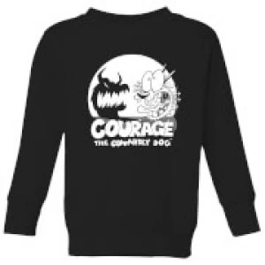 Courage The Cowardly Dog Spotlight Kids Sweatshirt - Black - 5-6 Years
