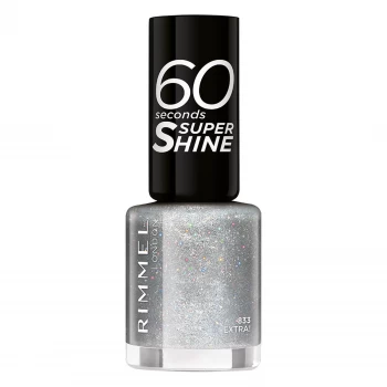 Rimmel 60 Seconds Glitter Nail Polish Silver