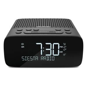 Siesta S2 Bedside DABFM Digital Alarm Clock Radio in Graphite