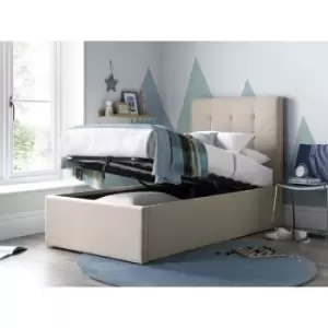 Bedmaster - Candy Oatmeal Fabric Ottoman Bed