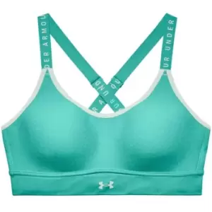 Under Armour Armour Infinity Mid Heather Cover Sports Bra - Green