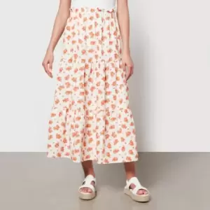 Aligne Hema Floral-Print Poplin Midi Skirt - EU 40/UK 12