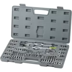Tap and Die Set 60Pcs Metric and sae Standard Bearing Steel Threading Tool - Vevor