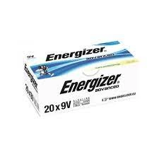 Energizer Advanced 9V Alkaline Batteries Pack of 20 Batteries