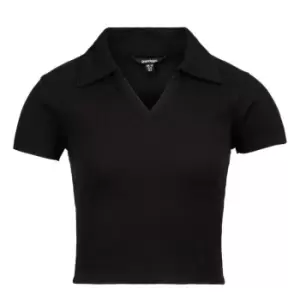 Golddigga Rib Polo Shirt - Black