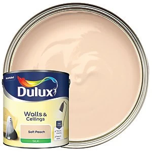 Dulux Walls & Ceilings Soft Peach Silk Emulsion Paint 2.5L