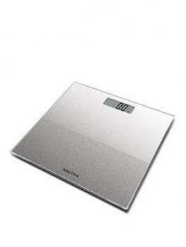 Salter Silver Glitter Electronic Personal Bathroom Scale