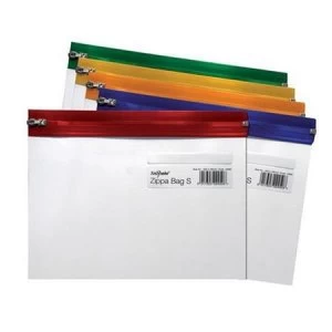 Snopake Zippa-Bag S A5 Zipped Folder Assorted Colours Pack of 25 Folders