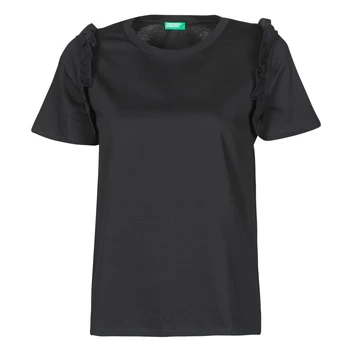 Benetton MARIELLA womens T shirt in Black - Sizes S,M,L,XS