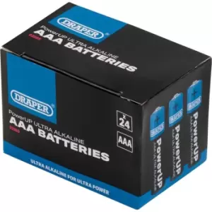 Draper Powerup Ultra Alkaline AAA Batteries Pack of 24