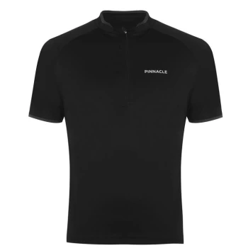 Pinnacle Short Sleeve Cycling Jersey Mens - Black
