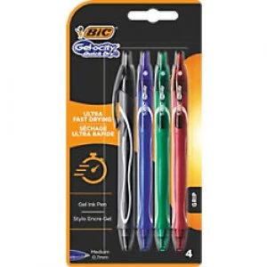 BIC Quick Dry Gel Pens 0.3mm Pack of 4